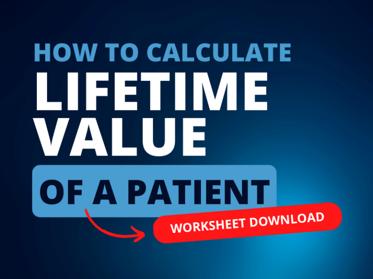 Calculate the lifetime value of a dental patient