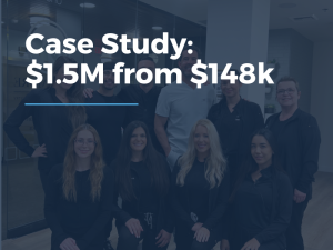 graphic of Dr. Weston Spencer and his team celebrating $1.5M in production generated from marketing campaigns
